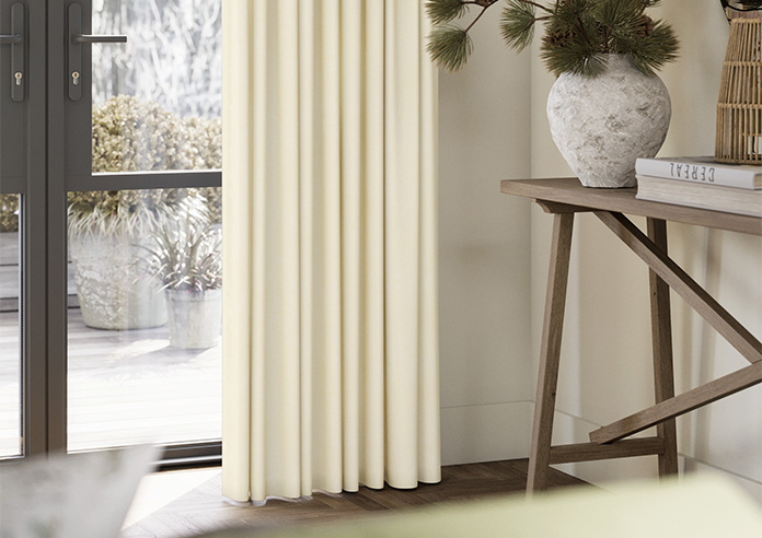 Florence Faux Suede, Fresh Cream - Made to Measure Curtains - Image 5